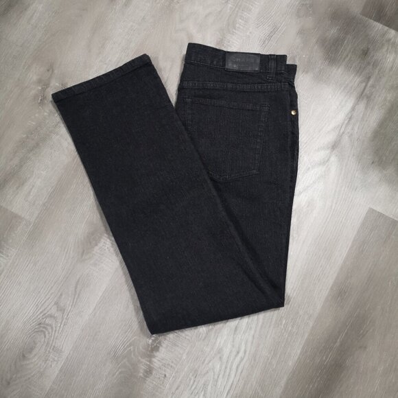 Chaps Denim Ladies Size 10 Straight Leg Black Jeans - Picture 9 of 12